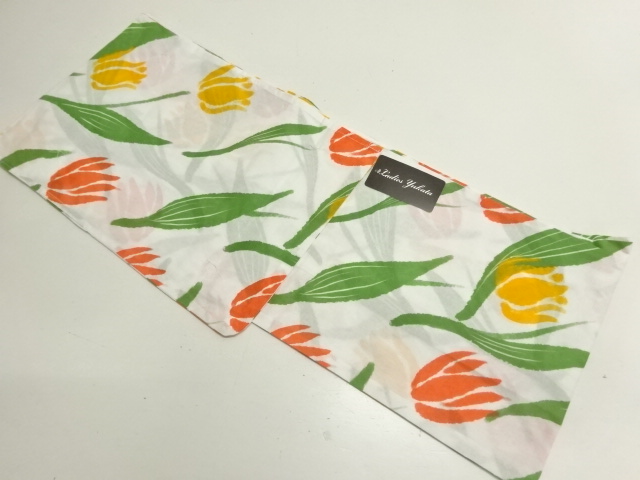 JAPANESE KIMONO / YUKATA / COTTON / TULIP